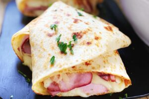 Air Fryer Chicken Cordon Bleu Wraps