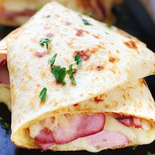 Air Fryer Chicken Cordon Bleu Wraps