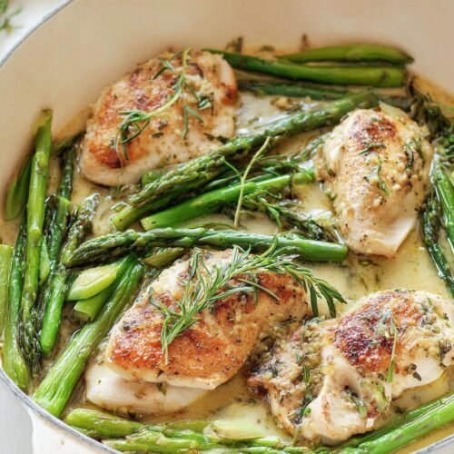 Baked Chicken and Asparagus