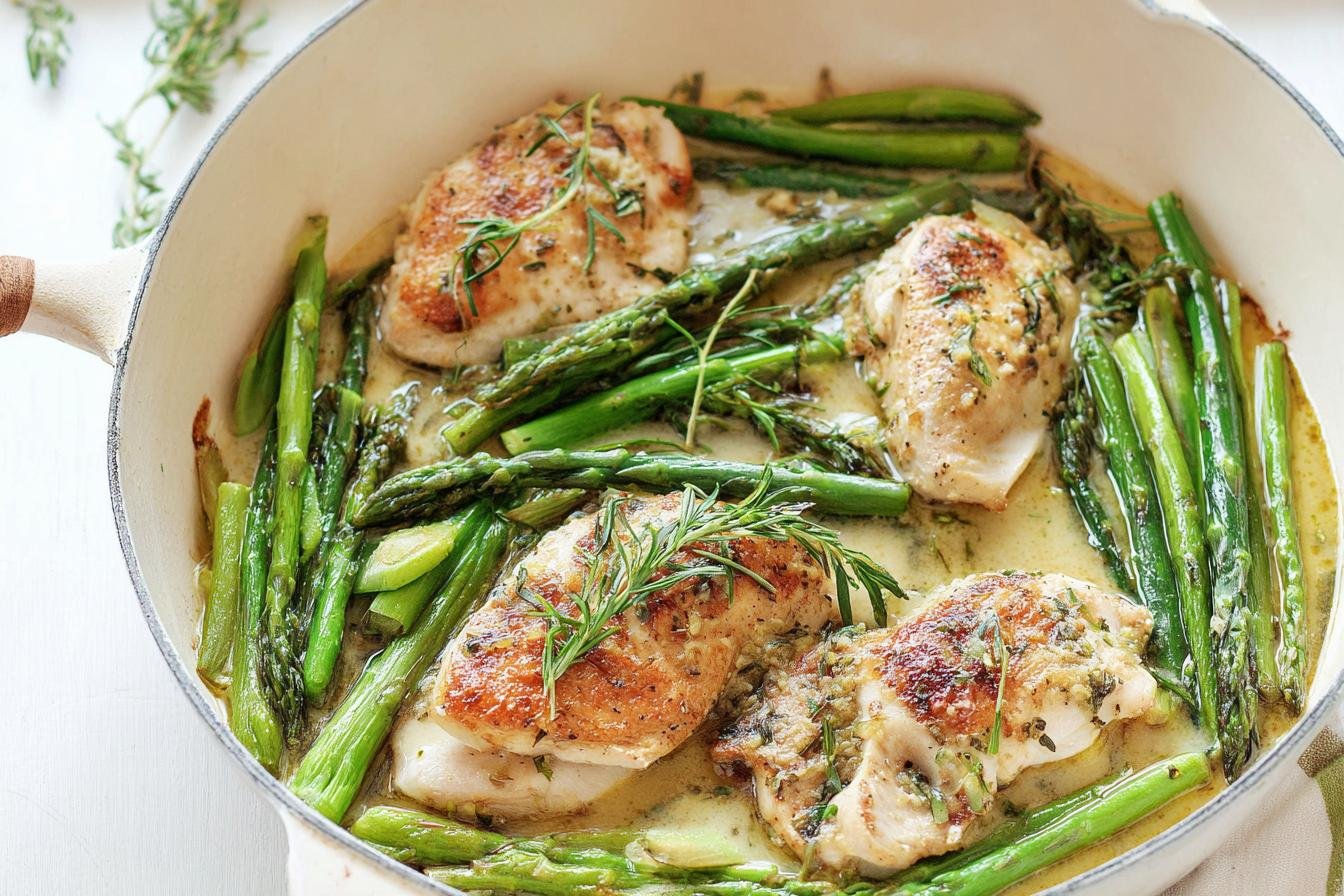Baked Chicken and Asparagus