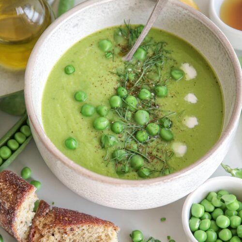 Fresh Pea Soup spring dinner