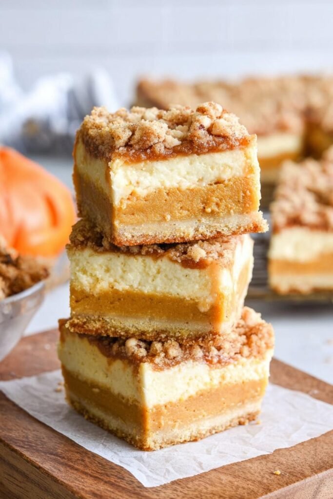 Pumpkin Cheesecake Bars