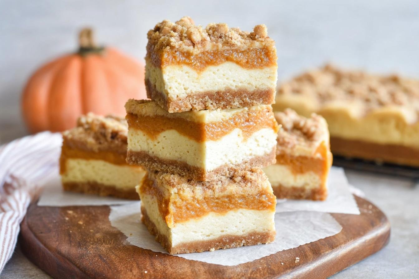 Pumpkin Cheesecake Bars