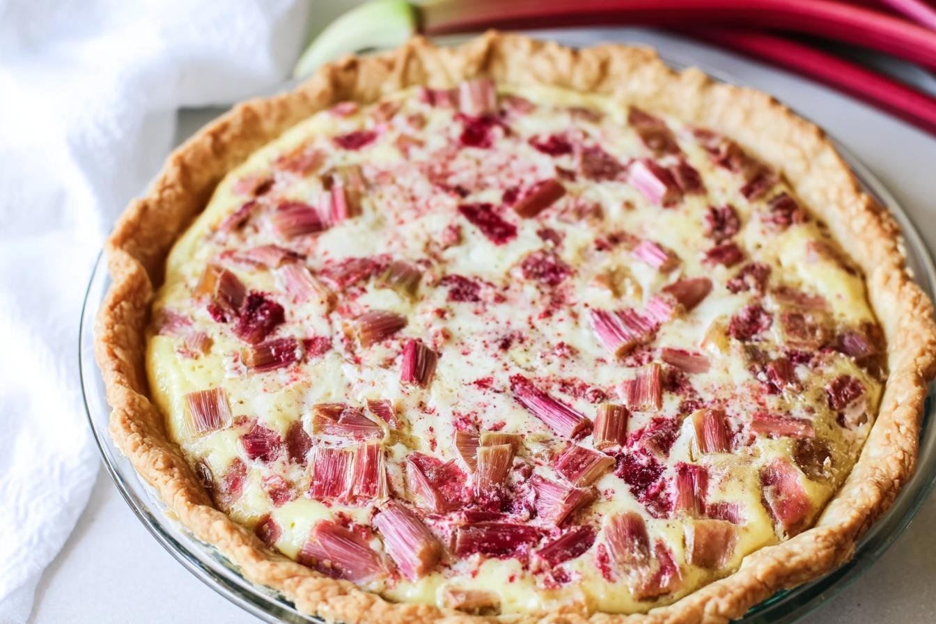 Rhubarb Custard Pie