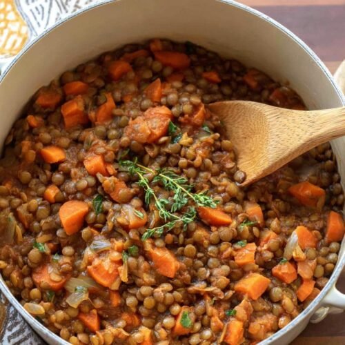 Spiced Lentils with Carrots