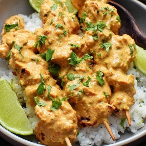 Thai Chicken Satay with Peanut Sauce