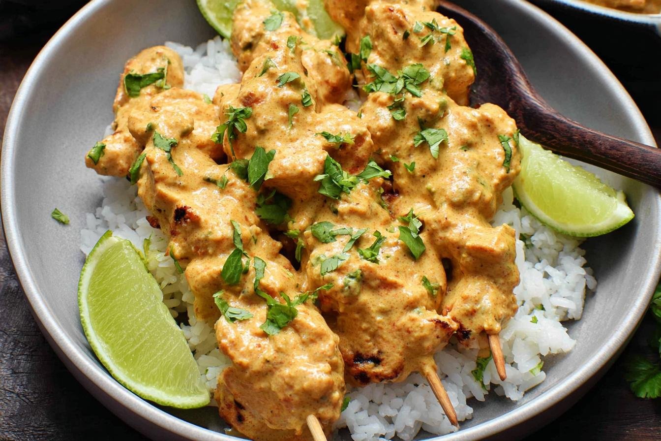 Thai Chicken Satay with Peanut Sauce