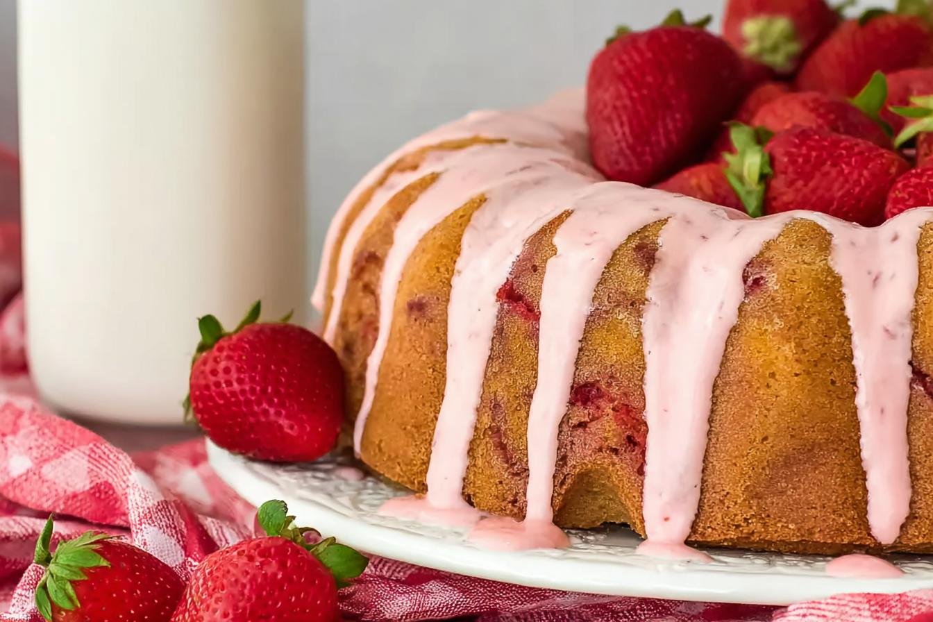 Strawberry Pound Cake
