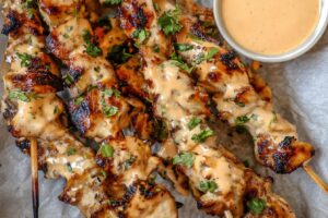 Bang Bang Chicken Skewers