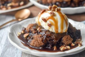 Chocolate Turtle Cobbler