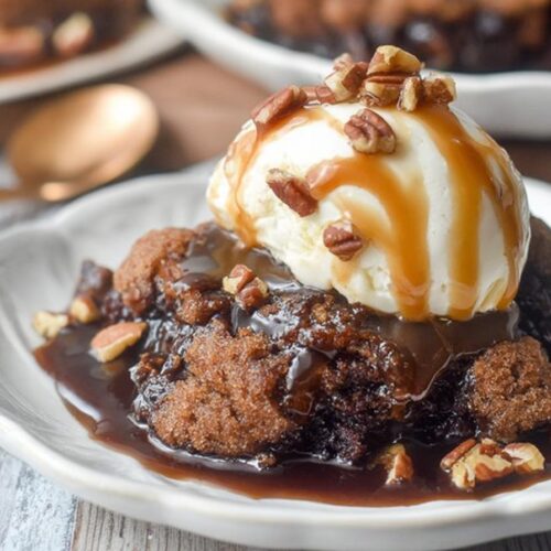 Chocolate Turtle Cobbler