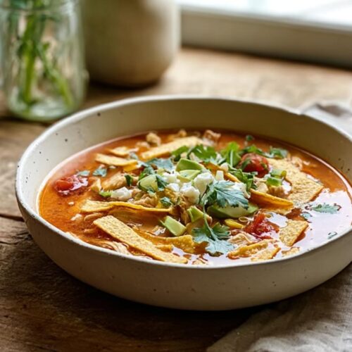 Cooker Chicken Tortilla Soup