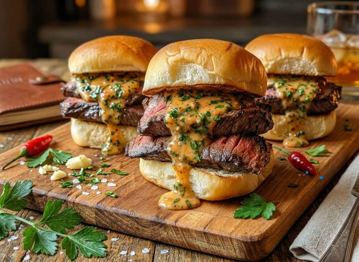 Cowboy Butter Steak Sliders
