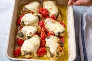 Easy Pesto Chicken Bake