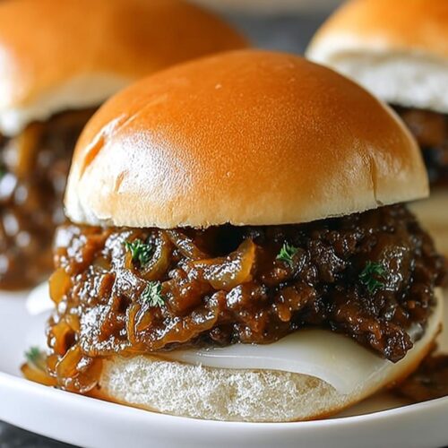 French Onion Beef Sloppy Joes