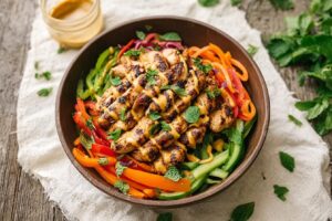 Healthy Bang Bang Chicken Bowl