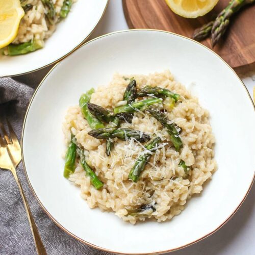 Instant Pot Lemon Asparagus Risotto