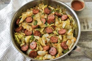 Kielbasa and Cabbage Skillet
