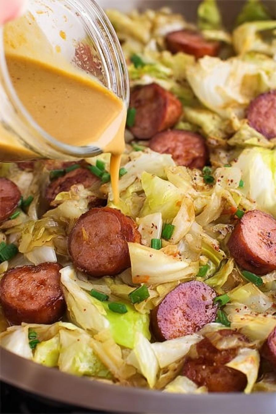 Kielbasa and Cabbage Skillet