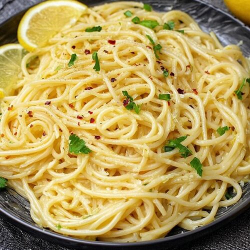 Lemon Butter Garlic Pasta Sauce (Pasta al Limone)