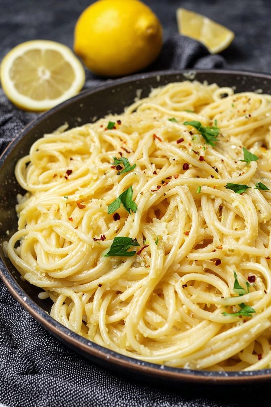 Lemon Butter Garlic Pasta Sauce (Pasta al Limone)