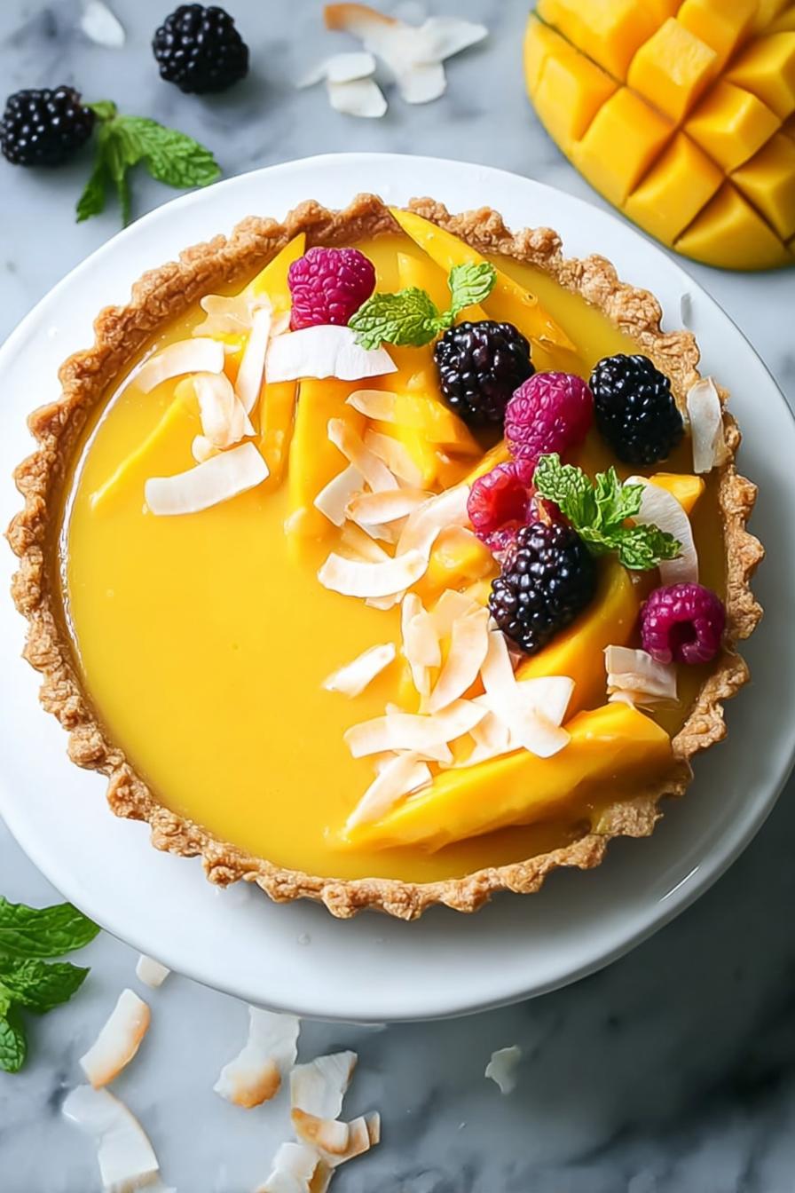 Mango Curd Tart Recipe