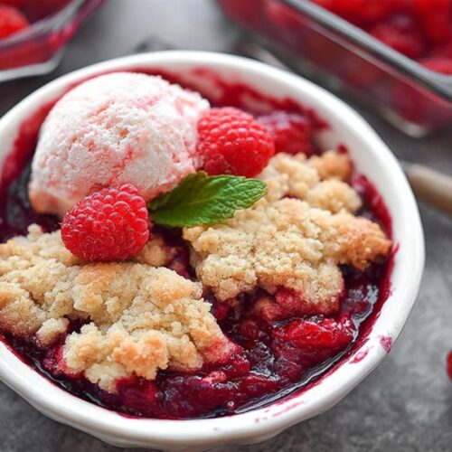 Raspberry Cobbler