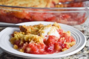 Rhubarb Dump Cake