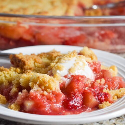 Rhubarb Dump Cake