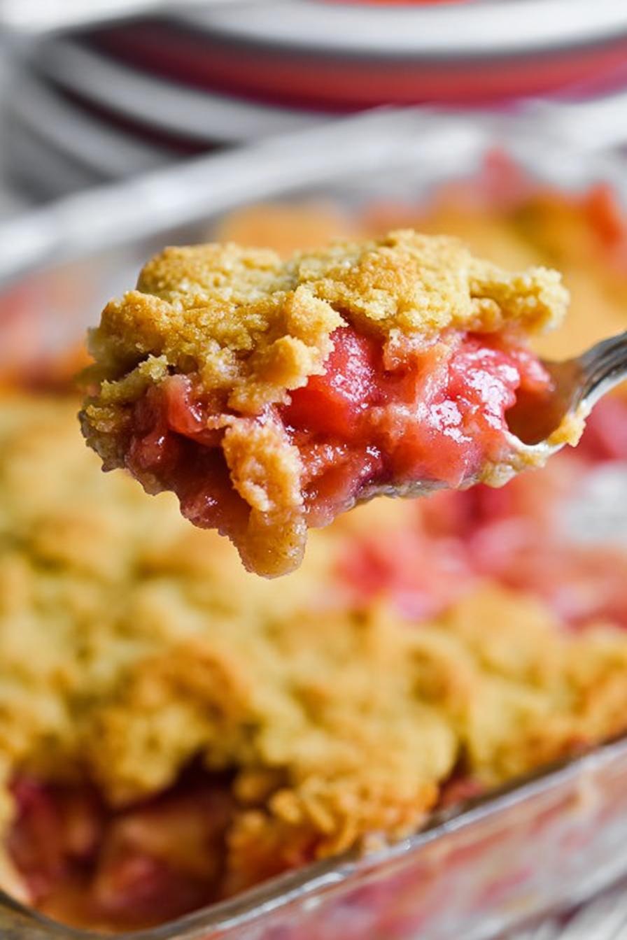 Rhubarb Dump Cake