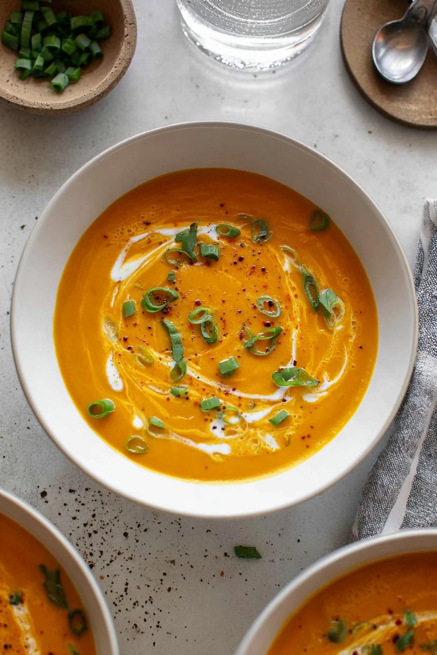 Roasted Carrot Coconut Soup