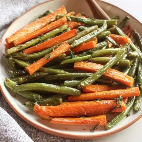 Roasted Green Beans and Carrots