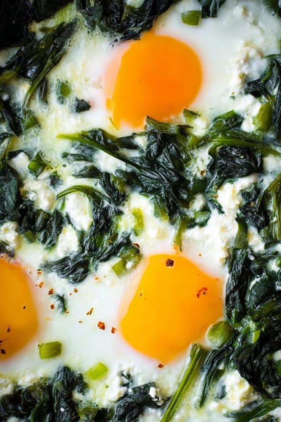 Sauteed Dandelion Greens with Eggs