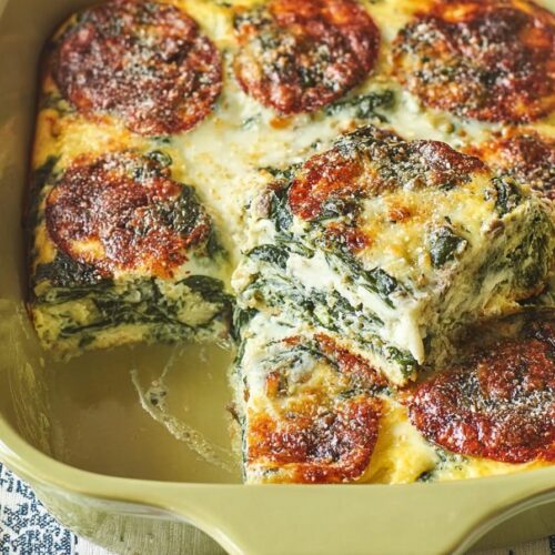 Spinach Florentine Breakfast Casserole