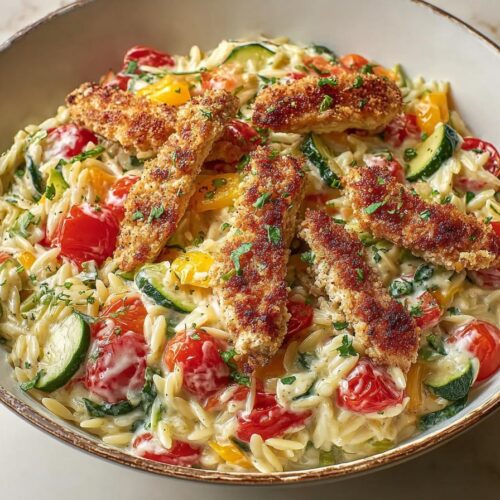 Spring Mouthwatering Boursin Orzo Bake