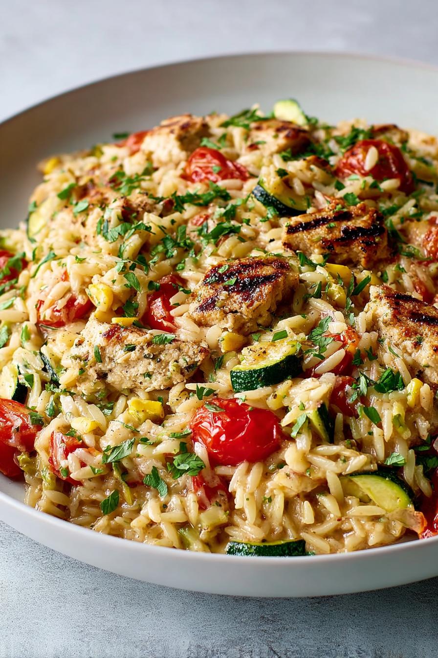 Spring Mouthwatering Boursin Orzo Bake