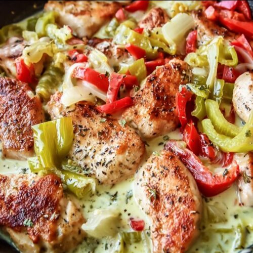 Spring Pepperoncini Chicken Skillet: Easy One-Pan Recipe