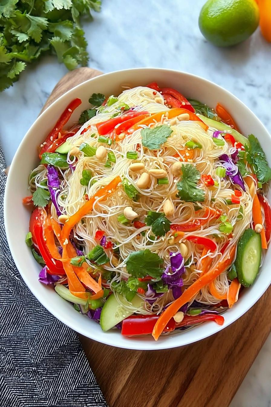 Spring Roll Salad with Spicy Ginger Dressing recipe