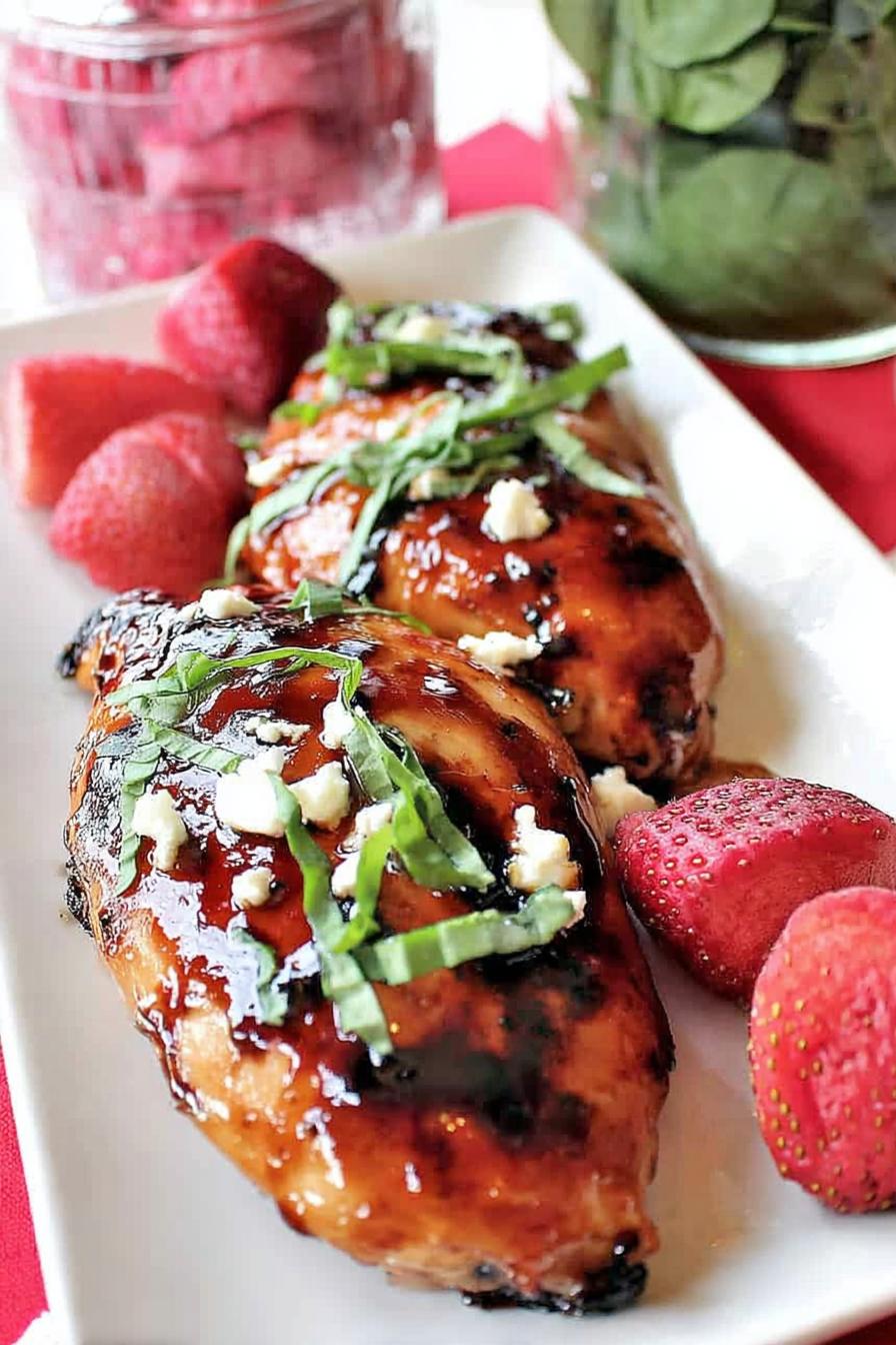 Strawberry Chicken Spring dinner