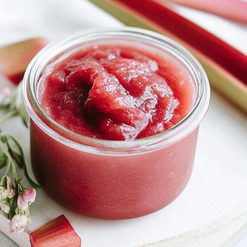 Sweet and Tart Rhubarb Sauce