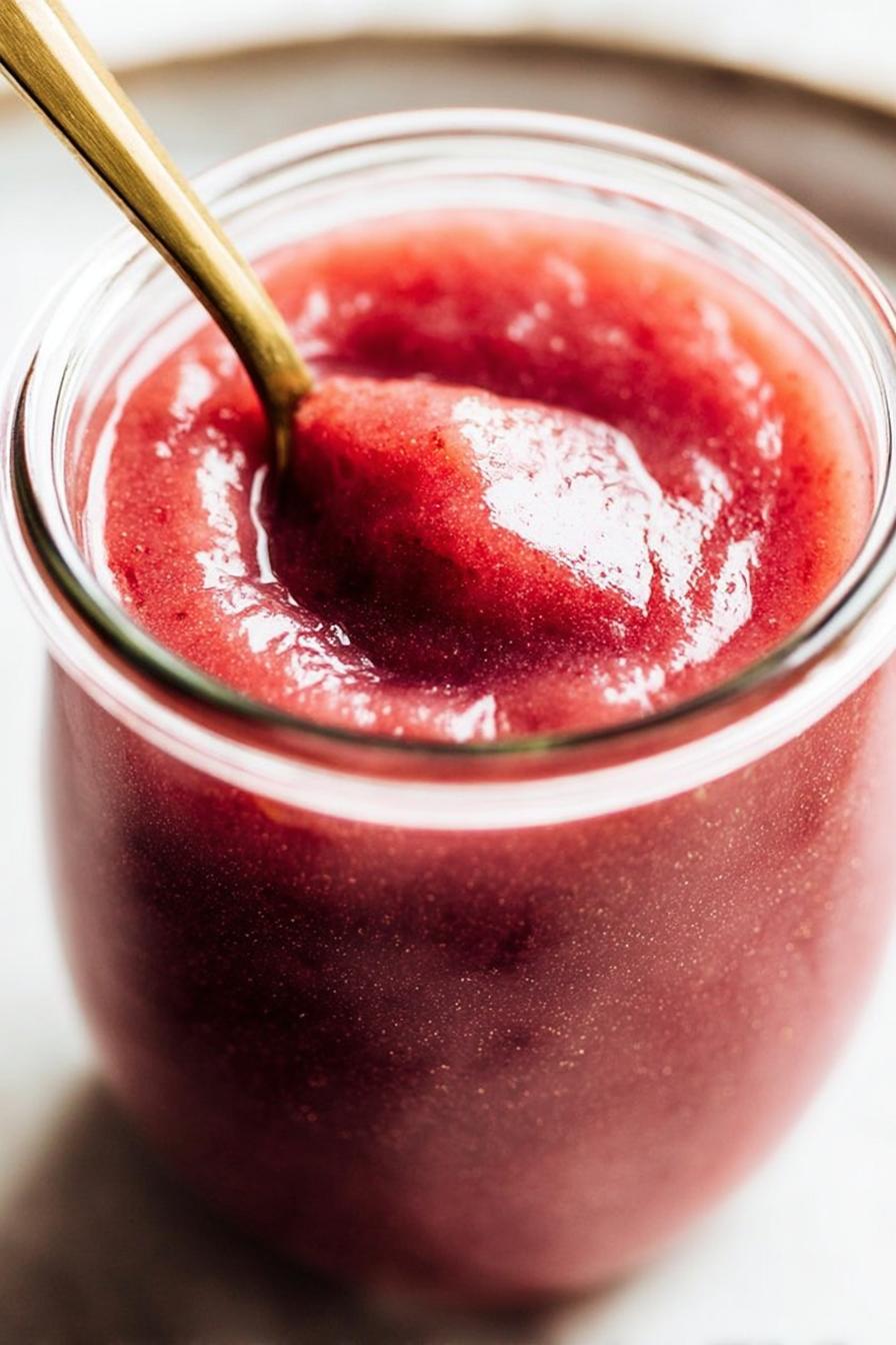 Sweet and Tart Rhubarb Sauce