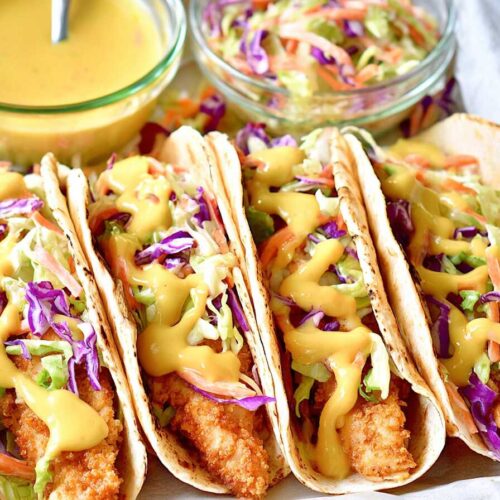 Honey Mustard Chicken Tacos (3)