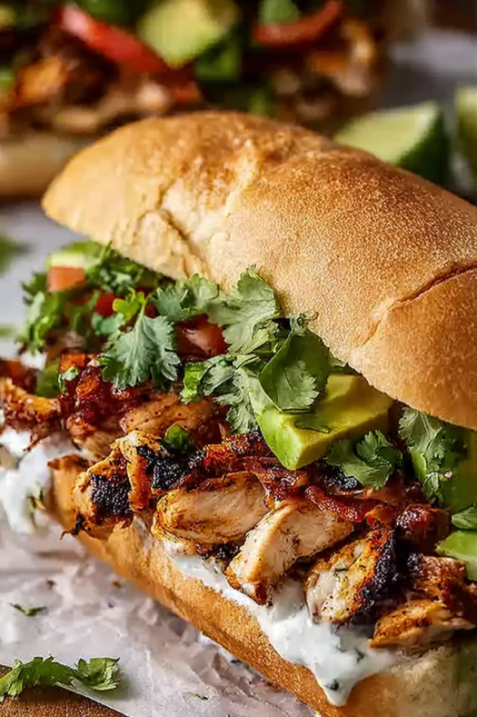 Flavor-Packed Chicken Torta Sandwich