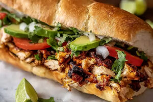 Flavor-Packed Chicken Torta Sandwich