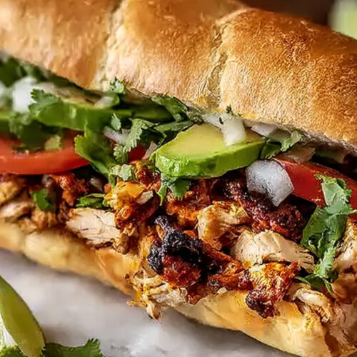 Flavor-Packed Chicken Torta Sandwich