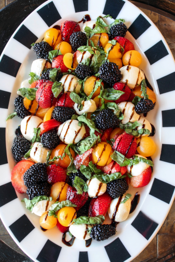 Summer Fruit Caprese Salad