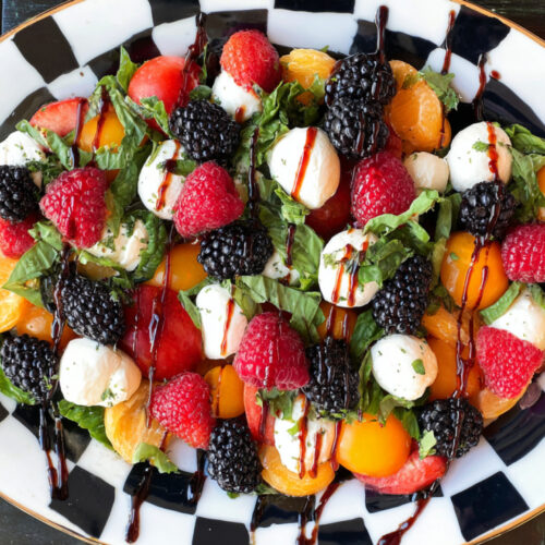 Summer Fruit Caprese Salad