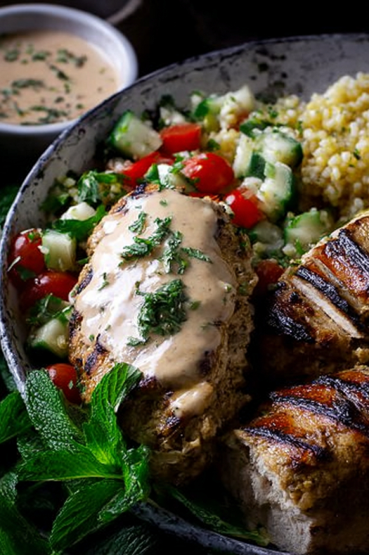Tahini Marinated Grilled Chicken