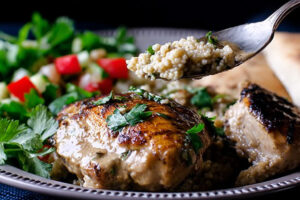Tahini Marinated Grilled Chicken