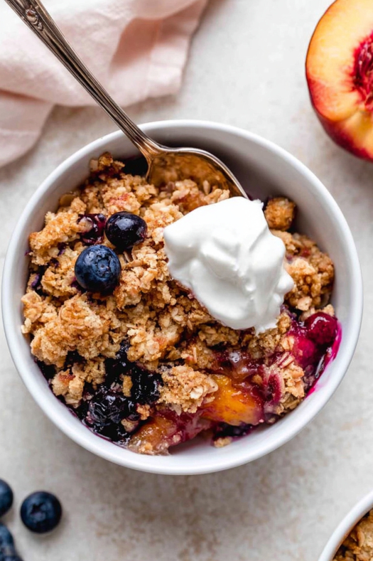 Blueberry Peach Crumble
